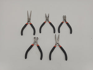5-Piece Mini Pliers Set 4"–6" Precision Tool Kit Carbon Steel T0999