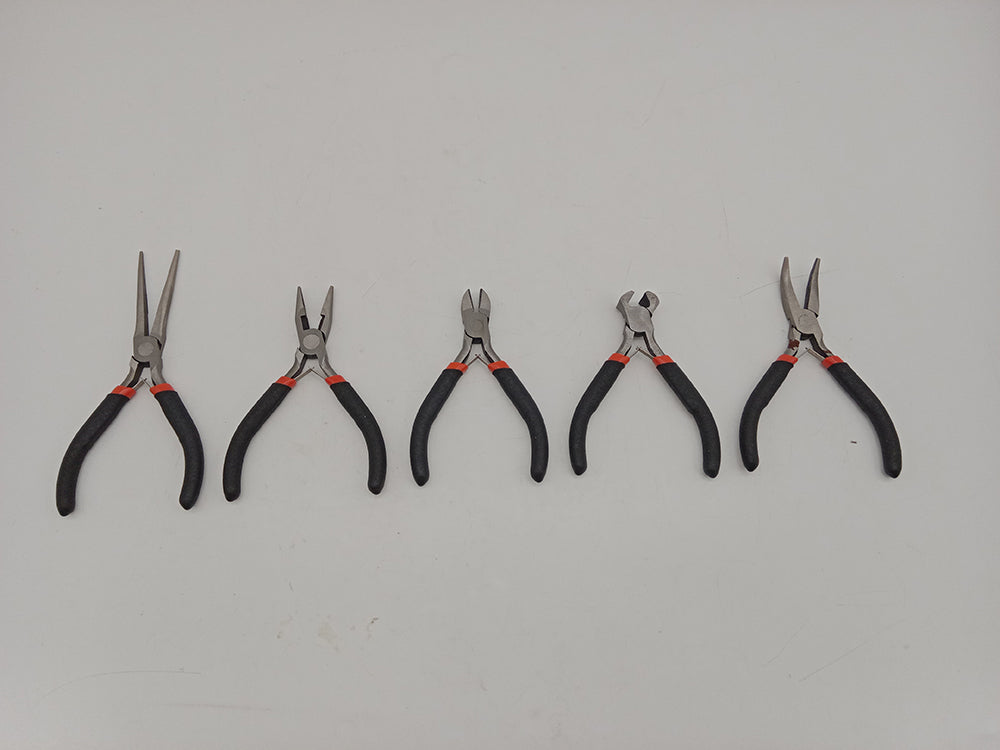 5-Piece Mini Pliers Set 4"–6" Precision Tool Kit Carbon Steel T0999