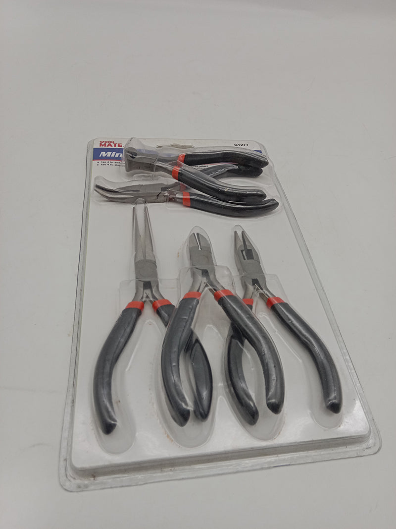 5-Piece Mini Pliers Set 4"–6" Precision Tool Kit Carbon Steel T0999