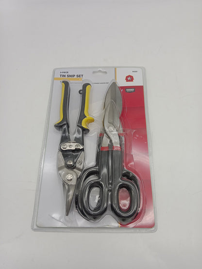 3-Piece Tin Snip Set 8" 10" Aviation Snips Metal Cutting Tools T1004