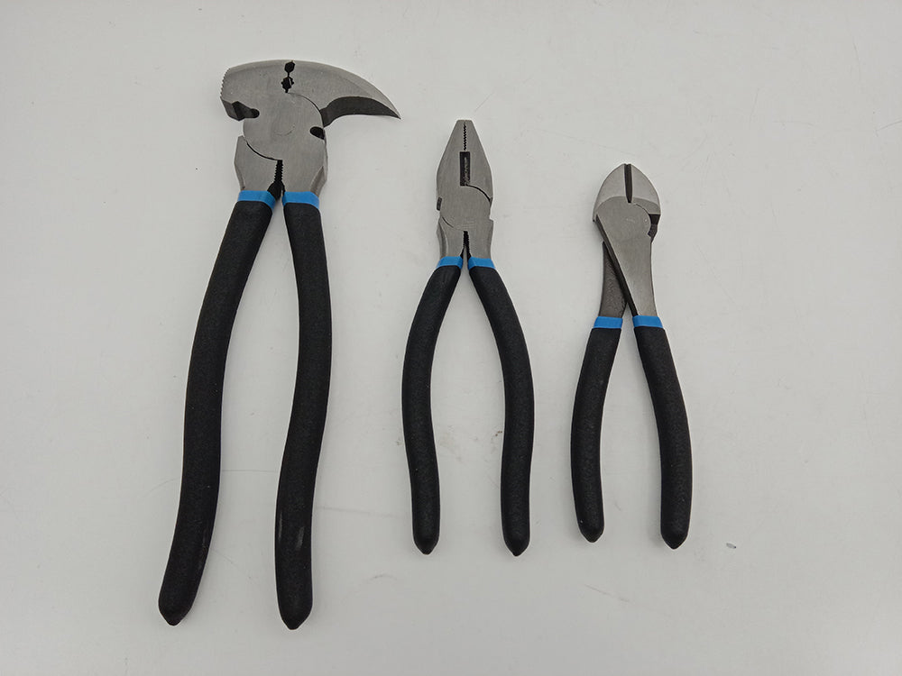 3-Piece Combination Pliers Set 7" 8" 10.5" Heavy Duty T1005