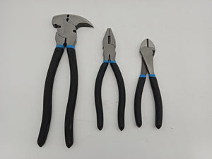 3-Piece Combination Pliers Set 7" 8" 10.5" Heavy Duty T1005