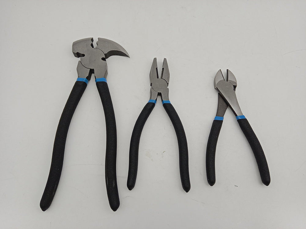 3-Piece Combination Pliers Set 7" 8" 10.5" Heavy Duty T1005