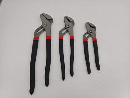 3-Piece Groove Joint Pliers Set 8" 10" 12" Adjustable Pliers T1006
