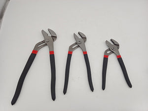 3-Piece Groove Joint Pliers Set 8" 10" 12" Adjustable Pliers T1006