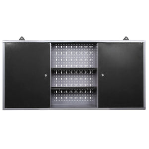 47" x 8" Wall Mounted Steel Storage Cabinet with 3 Doors, 23.6" Height Heavy Duty Garage Organizer TC003