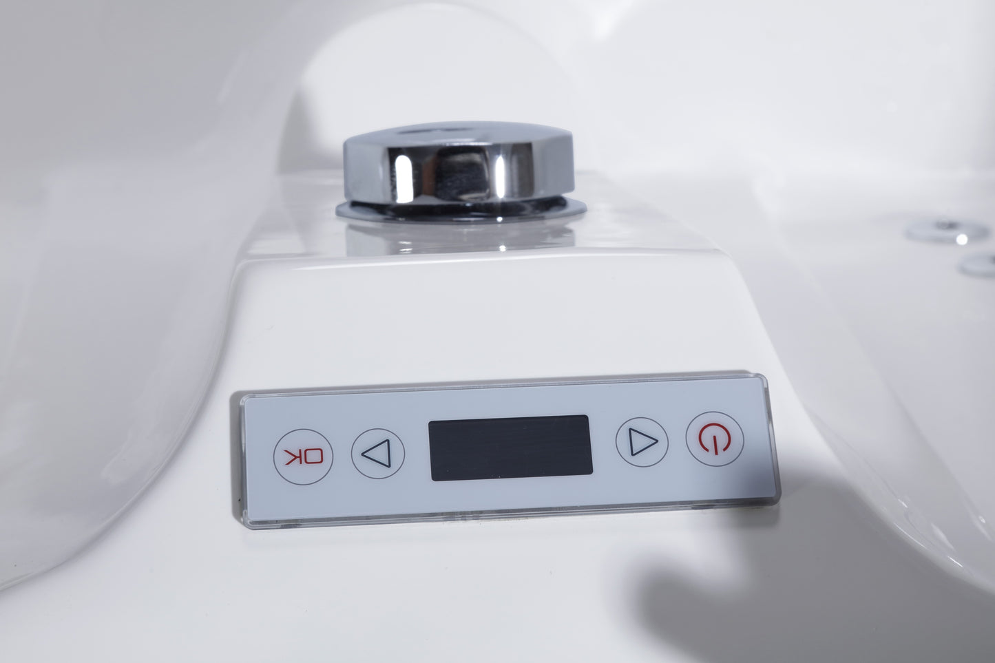 2-Person Whirlpool Massage Bathtub 70.9" with Heater, Water Jets, Air Bubble Nozzles, LED Light & Headrests TMB052