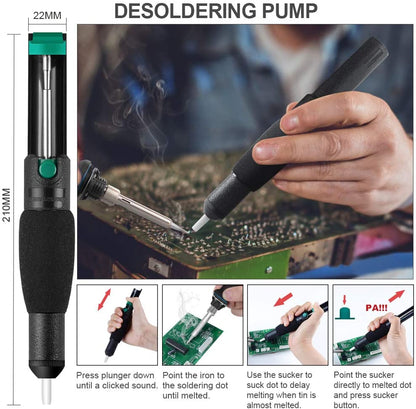 60 Watt Soldering Iron Kit with Stand, Wire & Repair Tools 21-in-1 TP936S1