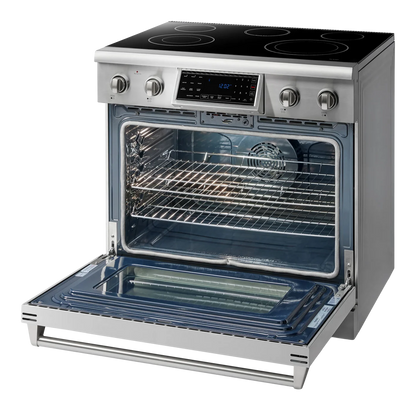Thor Electric Range Stainless Steel Kitchen Stove with Oven, Premium Home & Commercial Cooking Appliance