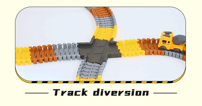 Engineer Track Set with Storage Case – 189 Pcs Construction Play Set 1912124