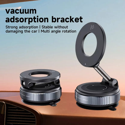 360° Vacuum Magnetic Phone Holder with Rotary Lock Suction Cup LGUH021