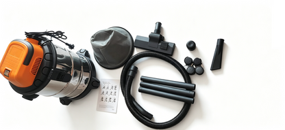 20L Stainless Steel Wet & Dry Vacuum Cleaner 1200W with 16 kPa Suction, 3 m Cord & 32 mm Hose for Garage, Shop, Car & Home VC02016