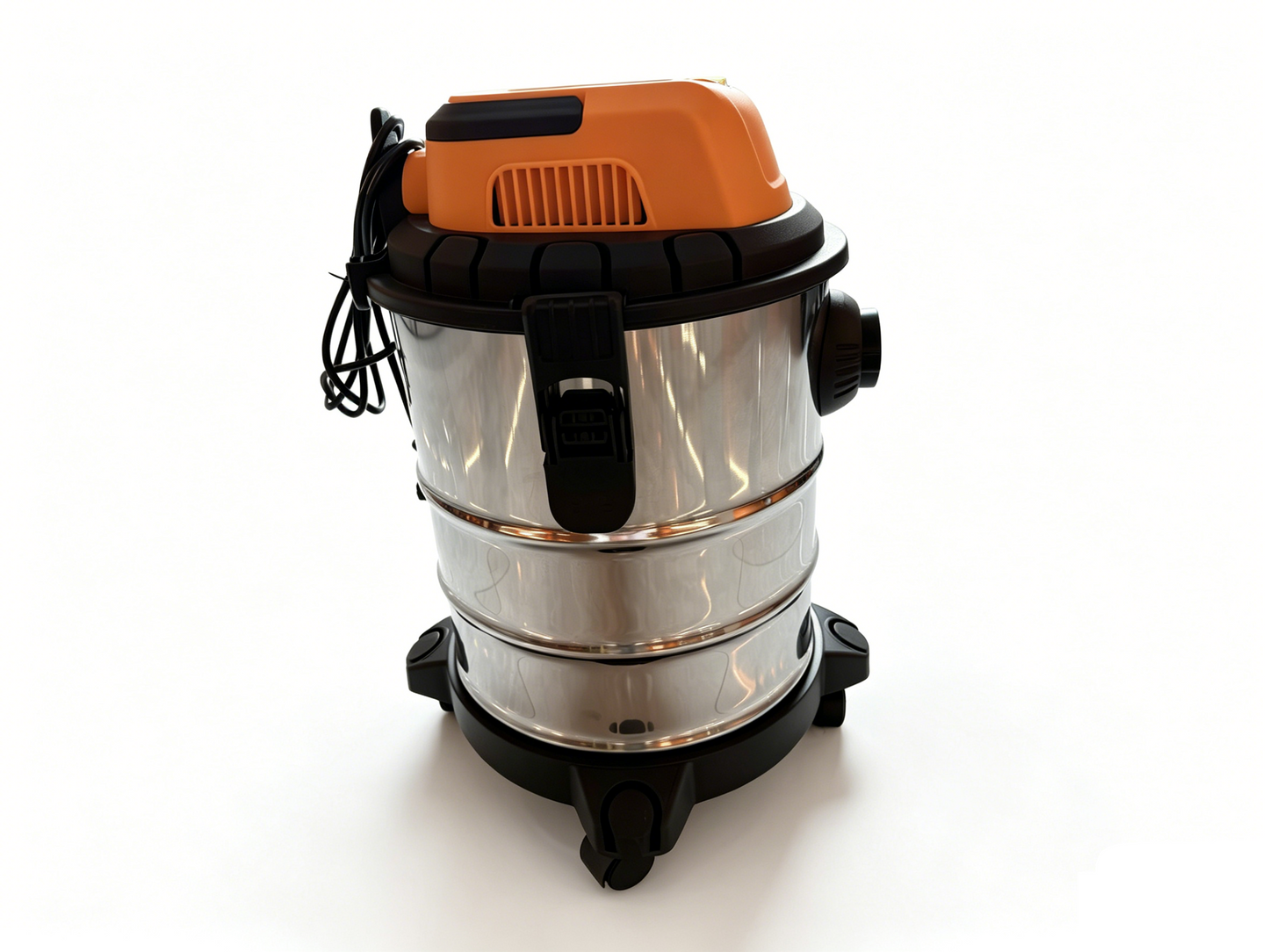 20L Stainless Steel Wet & Dry Vacuum Cleaner 1200W with 16 kPa Suction, 3 m Cord & 32 mm Hose for Garage, Shop, Car & Home VC02016