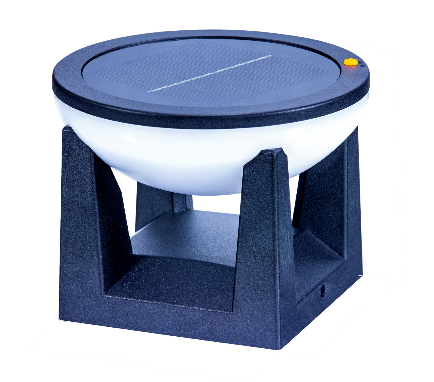 Round Solar Post Light 400 Lumens 3 Color Temperature Outdoor Fence Light QYJG12M