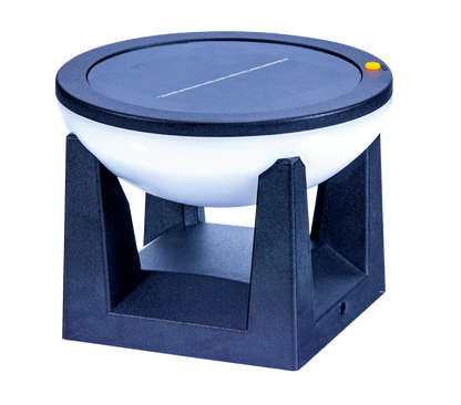 Round Solar Post Light 400 Lumens 3 Color Temperature Outdoor Fence Light QYJG12M
