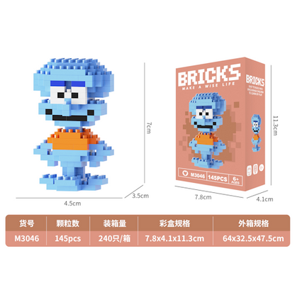 Mini Character Building Blocks Toy Set – Disney, Mario, Pokémon &amp; Cartoon Figures W2601