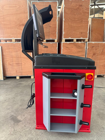 Wheel Balancer with Laser Positioning, 10"–24" Rim Capacity, Digital Display & 65 kg Wheel Capacity WB93
