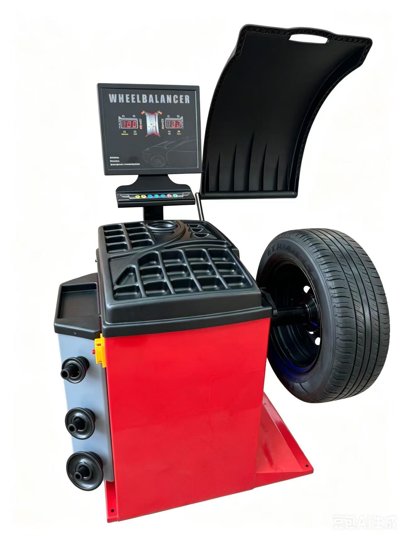 Wheel Balancer with Laser Positioning, 10"–24" Rim Capacity, Digital Display & 65 kg Wheel Capacity WB93