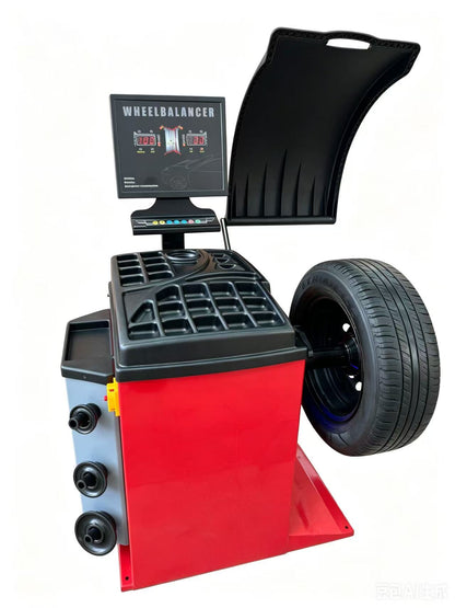 Wheel Balancer with Laser Positioning, 10"–24" Rim Capacity, Digital Display & 65 kg Wheel Capacity WB93