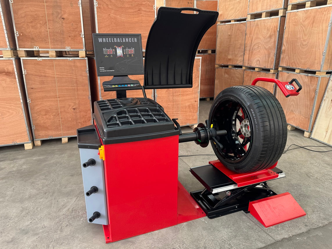 Wheel Balancer with Laser Positioning, 10"–24" Rim Capacity, Digital Display & 65 kg Wheel Capacity WB93