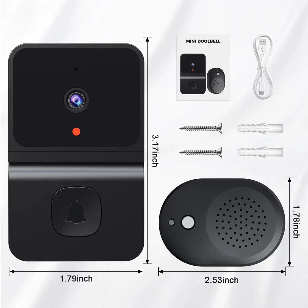 Smart Wi-Fi Video Doorbell with Camera & Indoor Chime LGWD010