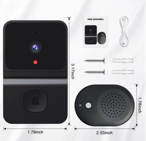 Smart Wi-Fi Video Doorbell with Camera & Indoor Chime LGWD010