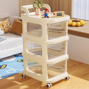 Drawer Storage Rack Organizer 3-Tier & 5-Tier Slim Storage Shelf YYDRWR