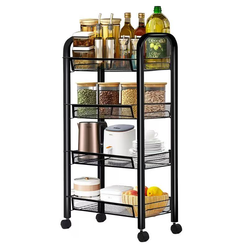 4-Tier Net Basket Storage Rack Metal Organizer Shelf 17.7" x 10.6" x 33.1" YYNB20