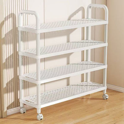 5-Tier Shoe Rack Without Wheels Slim Entryway Organizer 20.3" x 8.1" x 31.9" YYSH22