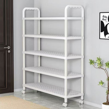 5-Tier Shoe Rack Without Wheels Slim Entryway Organizer 20.3" x 8.1" x 31.9" YYSH22