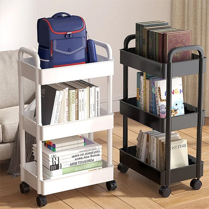 3-Tier Storage Rack Upgraded Slim Organizer Shelf 15" x 11" x 27.6" YYSR12