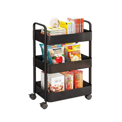 3-Tier Storage Rack Upgraded Slim Organizer Shelf 15" x 11" x 27.6" YYSR12