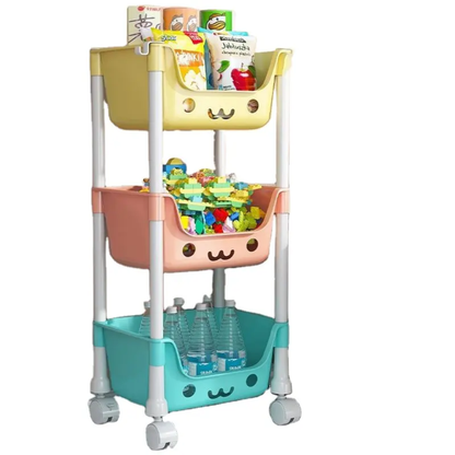 3-Tier Slim Storage Rack Organizer Shelf 12.2" x 8.3" x 27.6" YYSR13