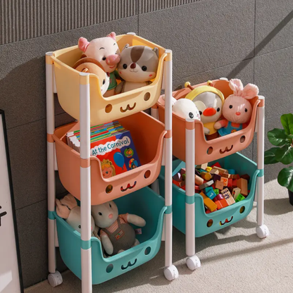 3-Tier Slim Storage Rack Organizer Shelf 12.2" x 8.3" x 27.6" YYSR13