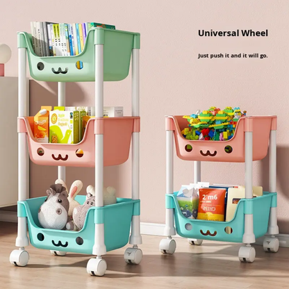 3-Tier Slim Storage Rack Organizer Shelf 12.2" x 8.3" x 27.6" YYSR13