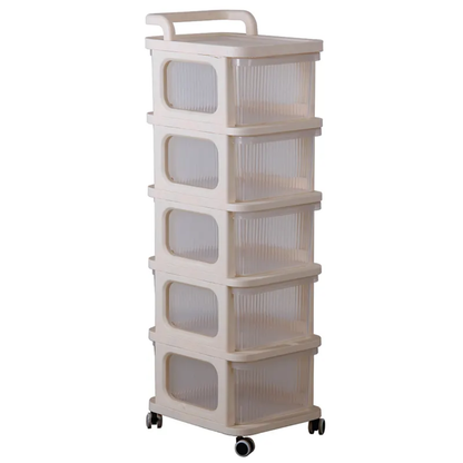 Drawer Storage Rack Organizer 3-Tier & 5-Tier Slim Storage Shelf YYDRWR