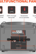 Abestorm Air Scrubber With 3 - Stage Filtration, 16 Inch Inlet, Commercial Stackable Negative Machine, MERV - 10 Filter, HEPA/Activated Carbon Filter for Damage Restoration, 550 CFM - with | Sold by Uncle Wiener's Wholesale