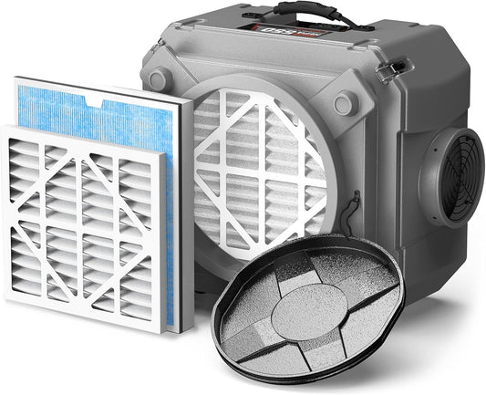 Abestorm Air Scrubber With 3 - Stage Filtration, 16 Inch Inlet, Commercial Stackable Negative Machine, MERV - 10 Filter, HEPA/Activated Carbon Filter for Damage Restoration, 550 CFM - with | Sold by Uncle Wiener's Wholesale