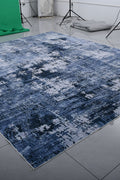 Abstract Area Rugs – 10x12 & 10x14 FT Soft Cashmere Feel, Non - Slip Polyester Living Room Rugs - with HGW1012 – Black/Gray/White – 10ft x 12ft (300 x 360 cm) | Sold by Uncle Wiener's Wholesale