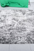 Abstract Area Rugs – 10x12 & 10x14 FT Soft Cashmere Feel, Non - Slip Polyester Living Room Rugs - with HGW1012 – Black/Gray/White – 10ft x 12ft (300 x 360 cm) | Sold by Uncle Wiener's Wholesale