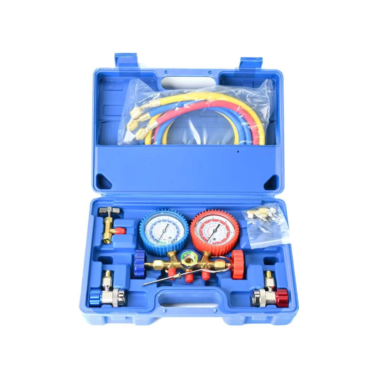 AC Manifold Gauge Set 600 PSI for R134a R12 R22 R502 Refrigerant Systems MG600 - with | Sold by Uncle Wiener's Wholesale