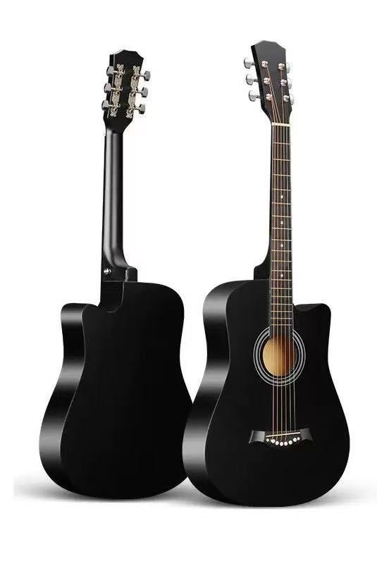 Acoustic Guitar Beginner Student Set – 41", 38" & 34" Full-Size & Fractional Guitars GTAR - General Equipment with 41" Acoustic Guitar - Black | Sold by Uncle Wiener's Wholesale