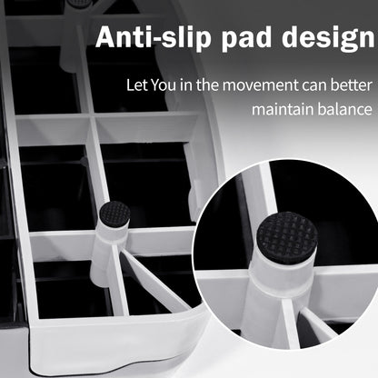 Adjustable Aerobic Step Platform with 4 to 6 Inch Height Levels Slip Resistant Surface Lightweight ABS AMEY68 - with | Sold by Uncle Wiener's Wholesale