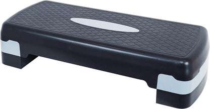 Adjustable Aerobic Step Platform with 4 to 6 Inch Height Levels Slip Resistant Surface Lightweight ABS AMEY68 - with | Sold by Uncle Wiener's Wholesale