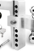 Adjustable Aluminum Trailer Hitch Ball Mount – 8" Drop/Rise, Dual Ball (2" & 2 - 5/16"), 12,500 lbs Towing Capacity – Fits 2" Receiver - with | Sold by Uncle Wiener's Wholesale