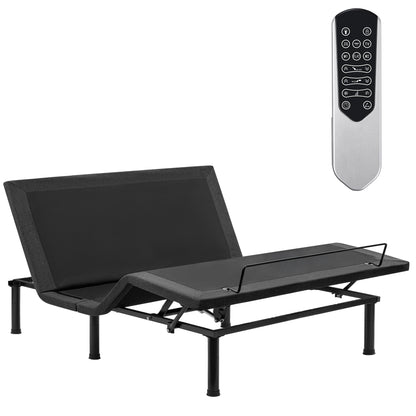 Adjustable Bed Frame with Massage & Remote – USB, LED Light, Twin to King Sizes - with Queen Size | Sold by Uncle Wiener's Wholesale