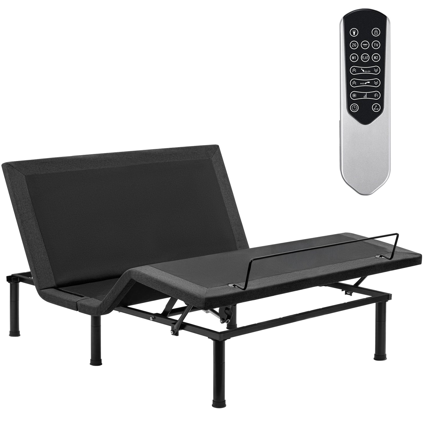Adjustable Bed Frame with Massage & Remote – USB, LED Light, Twin to King Sizes - with Full Size | Sold by Uncle Wiener's Wholesale