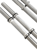 Adjustable Chrome Dumbbell Bar Set 35.5cm – Standard 25mm Weight Plate Bar Handles with Star Lock Collars – STDBH14 - with | Sold by Uncle Wiener's Wholesale