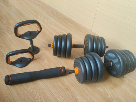 Adjustable Dumbbells 4 - in - 1 Free Weight Set 20–90 lbs – Home Gym Strength Training Equipment DB4190 - with | Sold by Uncle Wiener's Wholesale