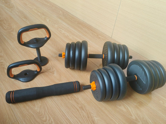 Adjustable Dumbbells 4 - in - 1 Free Weight Set 20–90 lbs – Home Gym Strength Training Equipment DB4190 - with | Sold by Uncle Wiener's Wholesale